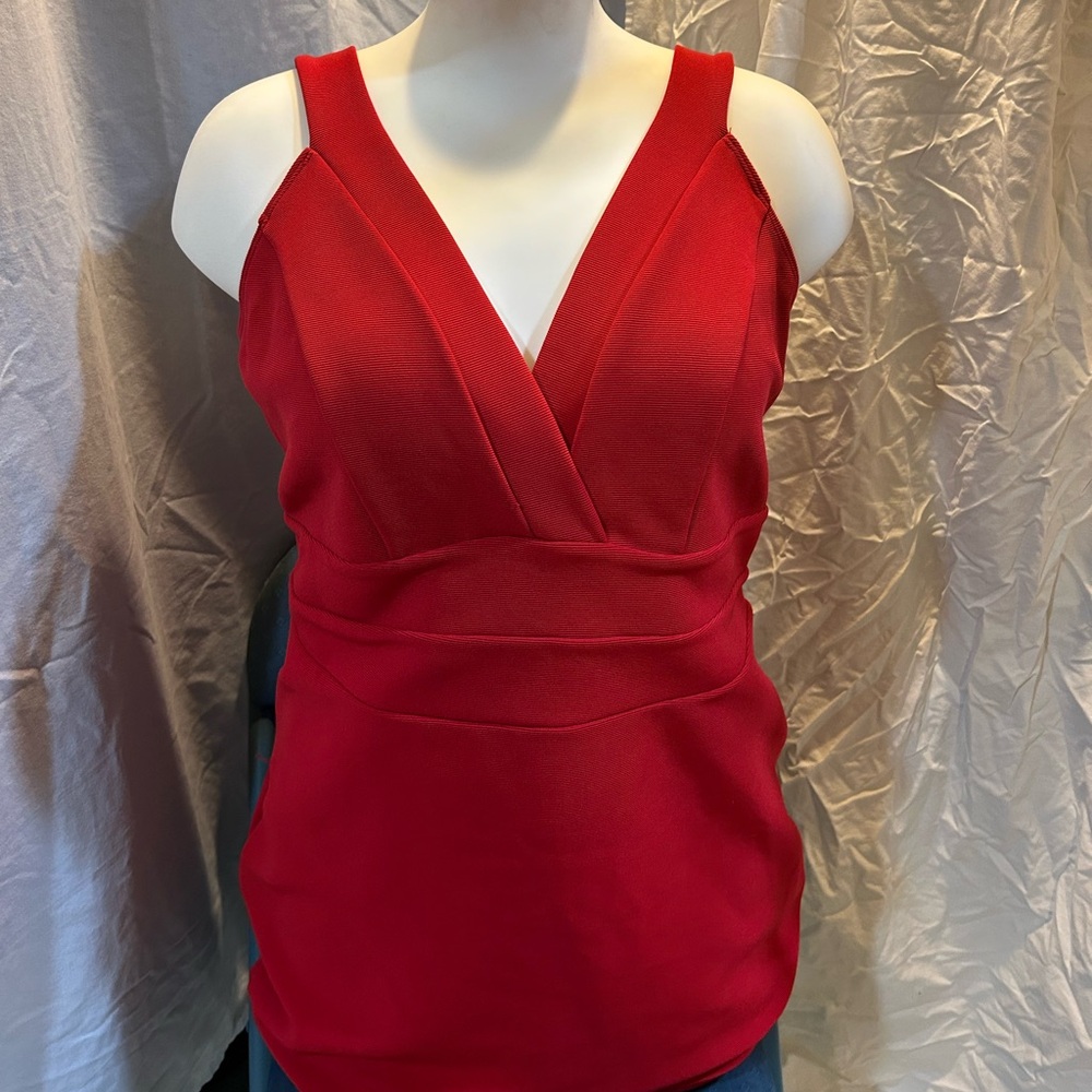 torrid Red V-Neck Mini Dress